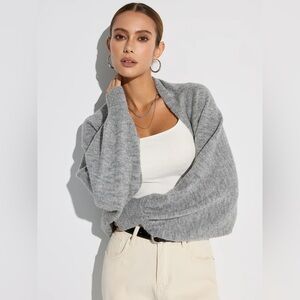 Wool Blend Oversized Batwing Sleeve Cardigan Commense xs KK3 or 10